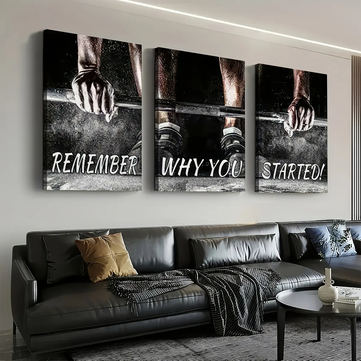Motivational Gym Art Weightlifting Dumbbells Canvas Print Poster, Back Art Print, motivational quotes, Home Decor Dorm Room Decor Wall Art, Graphic Prints, Canvas Material, High Definition Printing, Modern Style, Modern Cool Design, Artwork, inspirational