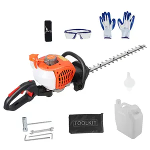 Explorinox Ditch 5 Tools for 1! Dual Sided Hedge Trimmer, 26CC Gas Powered Weed Trimmer, Cordless Hedge Trimmer, 2-Stroke Brush Cutter, Handheld Chainsaw Hedge Pruner. Tackle Thick Branches & Weeds.