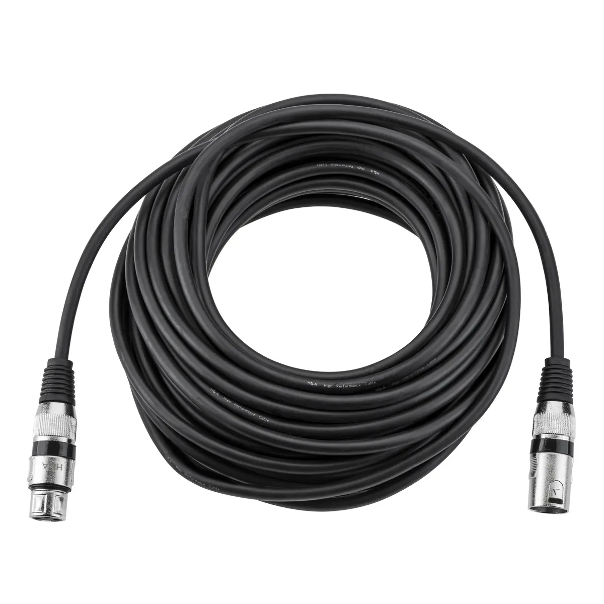 H&A Value Series Professional XLR M-F Microphone Cable - 50' Wired Recording Audio Gear with XLR Plug, Recording Studio Equipment