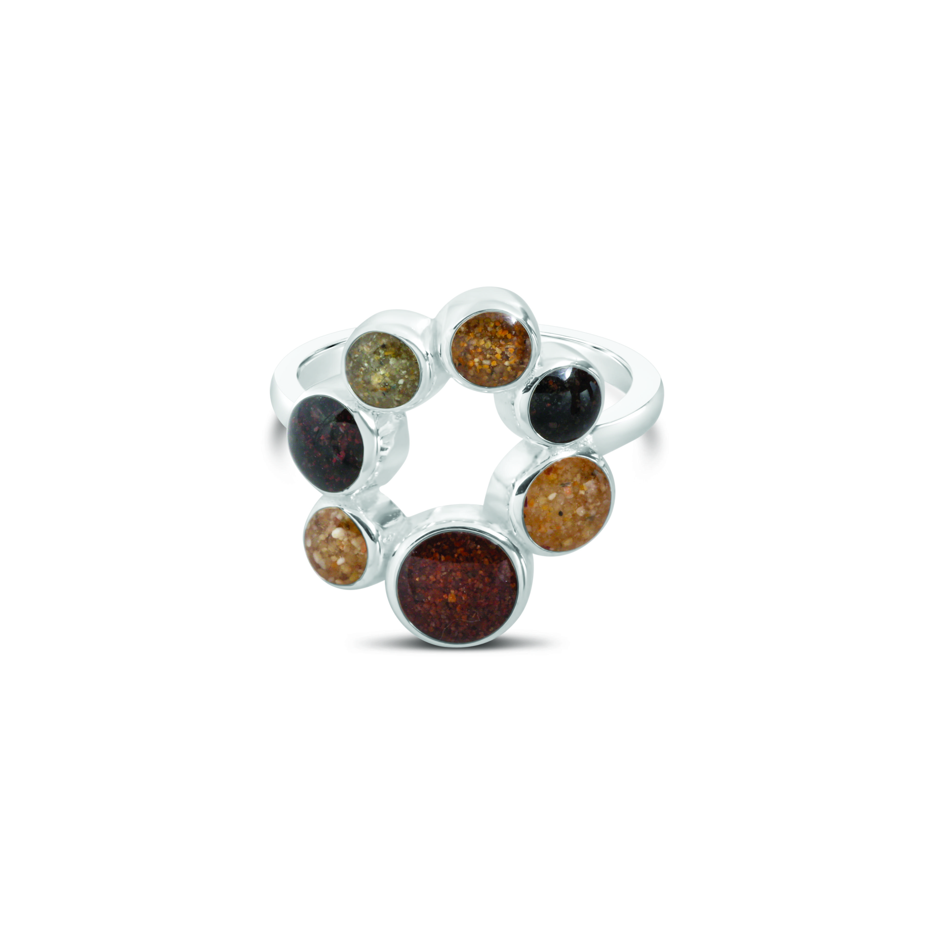 The World Is Yours 7 Continent Sand Ring by Christine Kesteloo