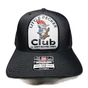 Little Pecker Club Lil Gents Making Dents Mesh Snapback Embroidered Patch Curved Bill Baseball Trucker Hat Cap 112