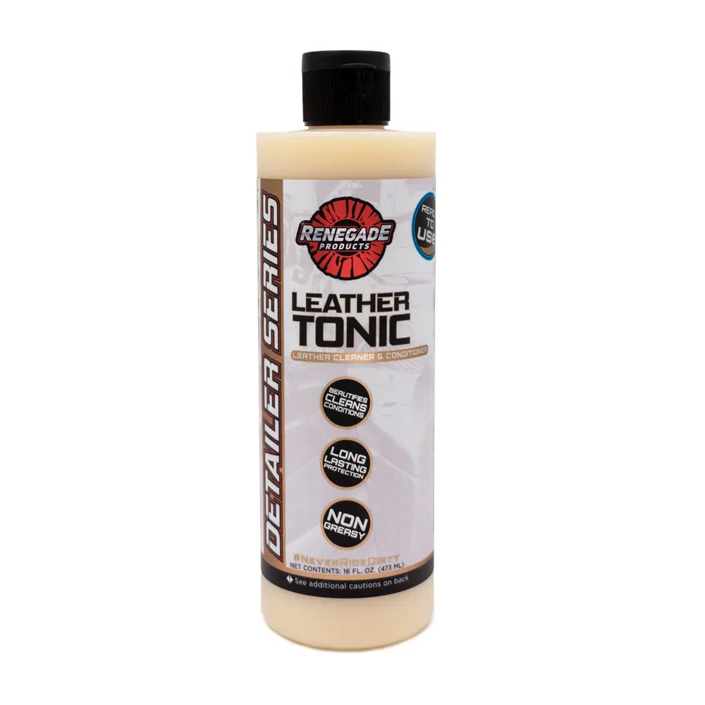 Renegade Products Leather Tonic Leather Cleaner & Conditioner 16oz – Hydrates, Restores, and Protects Automotive Leather Surfaces
