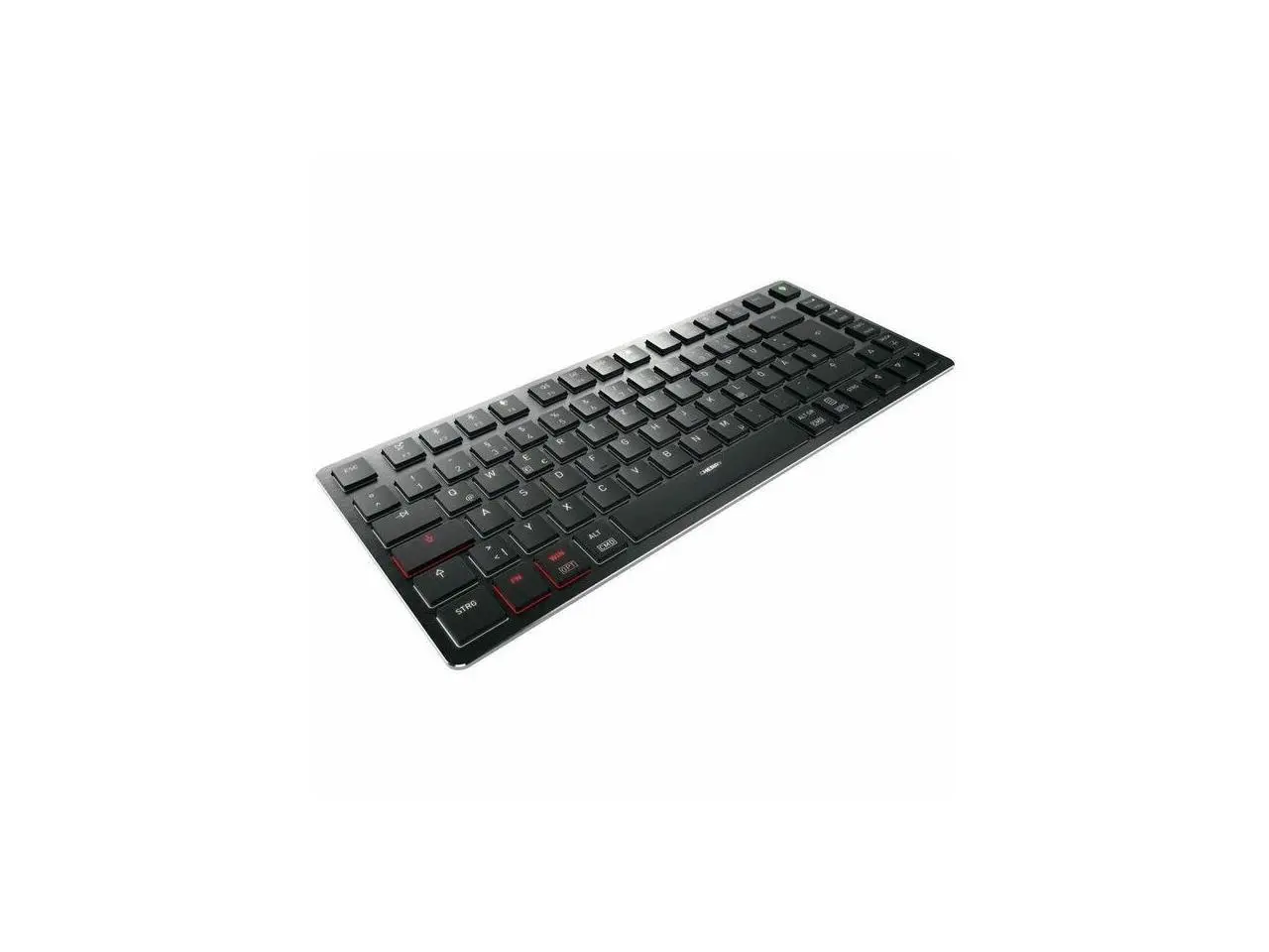 CHERRY MXU-270 Keyboard - Wired/Wireless Connectivity - Bluetooth/RF - Compact - 5.2 - 32.81 ft - 2.40 GHz - USB 2.0 Type A Interface - RGB LED - CHERRY Button Hot Key(s) - Windows 7, Windows 8, Windo