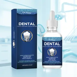Tooth Armor Liquid Drops, Enamel Refurbishing, Dental Cavity Healing tooth Armor - All-in-One Cavity Healing, Silver & Theobromine for Total Oral Health Repair Kit Fresh Breath (2oz.)