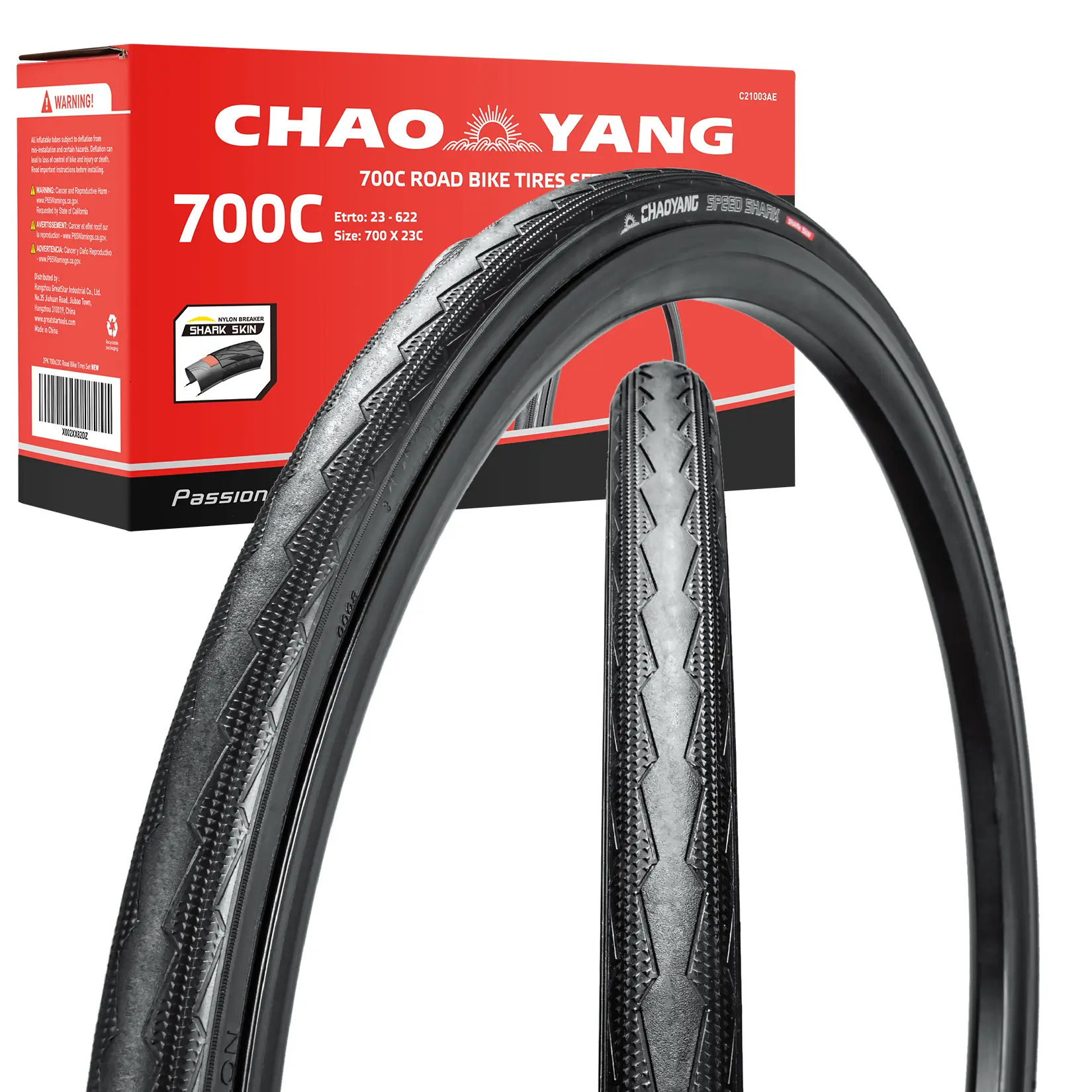 #backtoschool CHAO YANG Urban Bicycle Tire Set, Foldable Bicycle Tire Set, Featured with Double Tread Puncture Protection,2-Piece
