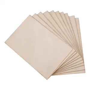 10 Pack Unfinished Wood Sheets,Glued Laminated Wood Thin Wood Board for House Aircraft Ship Boat Arts and Crafts,DIY Ornaments