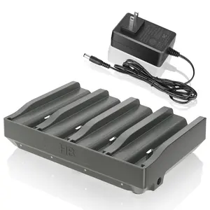 4-Port Fast Charging Dock Compatible with TACTACAM Reveal Lithium Cartridge Charger, for Ultra, X, Pro ＆ Pro 3.0, Gen 2.0 & 3.0 Cellular Trail Camera Battery Packs, Include 12V 5A Wall Charger