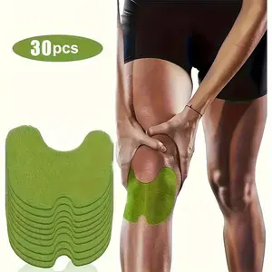 30pcs Mugwort Knee Patches, Ergonomically Designed for Neck, Shoulder, Waist, Knees, And Buttocks | Portable and Easy to Apply, Flexible Patches | Comfortable Fit, Suitable for Home Use, Work, Travel, Long-Lasting Application
