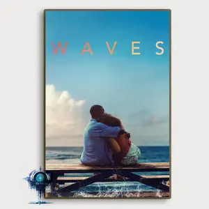 Waves Movie Poster, High-Definition Artistic Photo Print, Home Decor for Room Wall