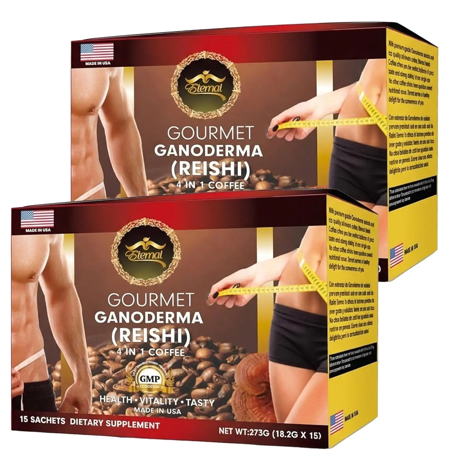 Eternal Spirit Beauty 4 in 1 Coffee, with GANODERMA (REISHI) – Pack of 2