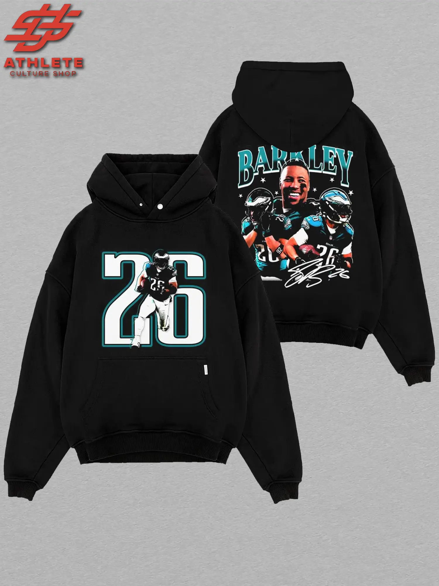 [LEO] Saquon Barkley 26 Eagles Acid V2 Washed 100% Cotton T-Shirt, SaQuads Fan Hoodie, Snake-quon Sweatshirt, Shayshawn Barkley T-shirt, Sunday Football Shirt, Game Day Outfit