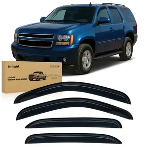 Nilight Window Rain Guards for Chevy Tahoe/GMC Yukon 2007 2008 2009 2010 2011 2012 2013 2014, Out-Channel Window Visors Vent Wind Deflectors-4PCS