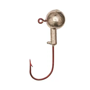 Eagle Claw 1/16 oz Ball Head Fishing Jig with Sharp Red Hook 10-Pack for Freshwater Crappie, Bluegill, Trout & Bass, Light-Medium Tackle Applications