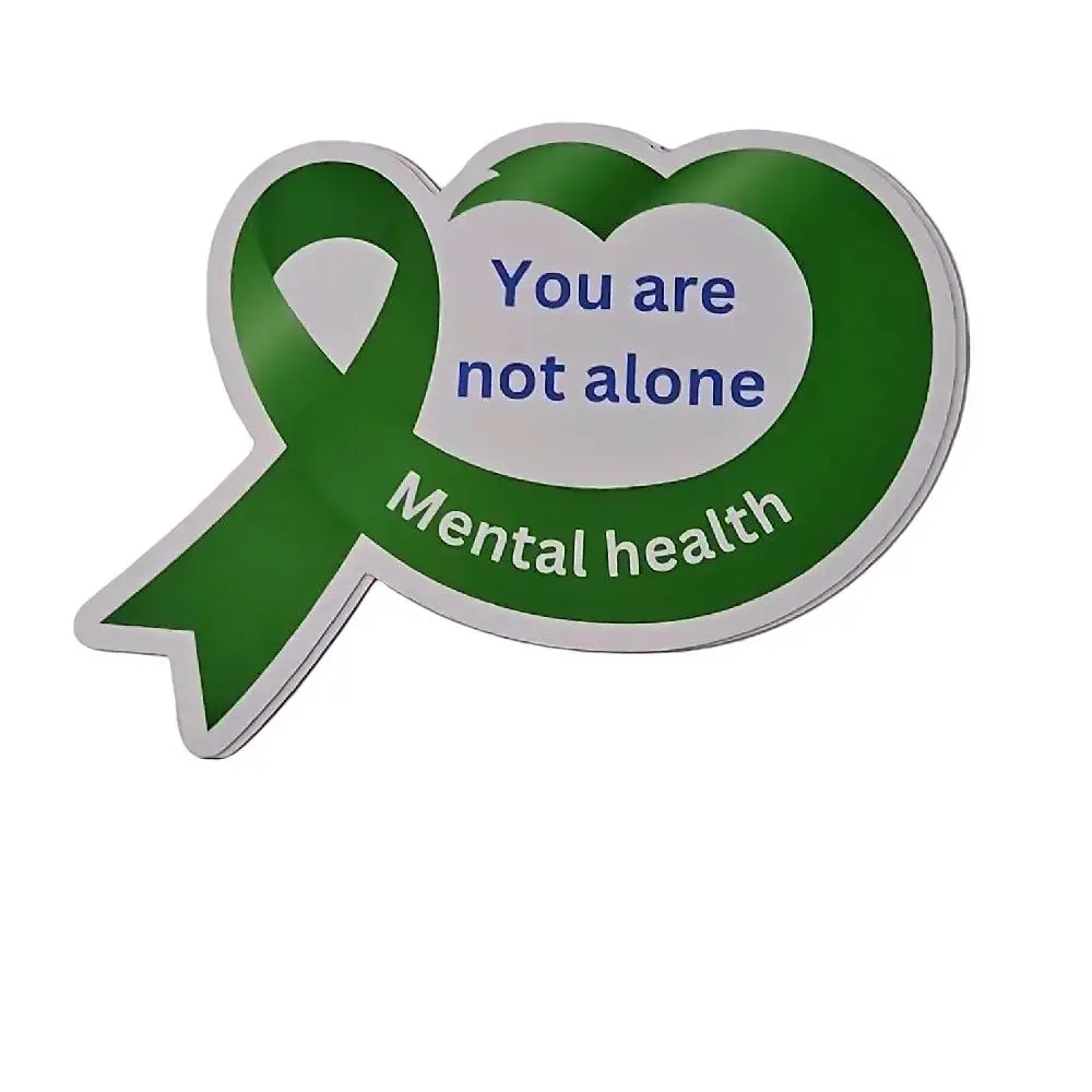 You Are Not Alone 5"x5" Mental Health Awareness Magnet - Inspirational Support for Home Office or Gift - Perfect for Encouragement and Mental Health Awareness