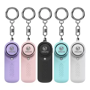 Emergency Self-Defense AAA Battery Powered Alarm Keychain – Safety Defense Key Chain with LED Security Alarm for Women