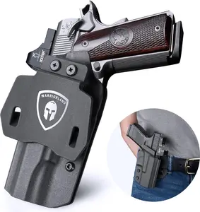 1911 Holster, OWB Kydex Holster Optional: 1911 5'' No Rail, Including: Colt/Kimber/Springfield/S&W/Ruger/Taurus/Rock Island and More 1911 No Rail, Adj. Posi-Click Audible Retention outdoor sport Defense Equipment