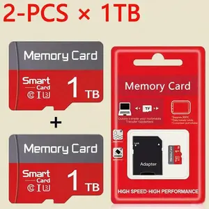 1TB Micro SD card, micro tf memory card, TF flash memory card - with adapter compatible with mobile phones, security cameras, action cameras, MP3/MP4 players, headphones and speakers