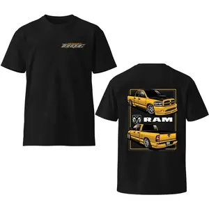 Throtl RAM Truck Shirt Yellow Pickup Graphic Tee, Custom Mopar Style Fan Shirt, Gift for RAM Owners, Truck Lovers, Car Enthusiasts, Mechanics, Dad, Husband