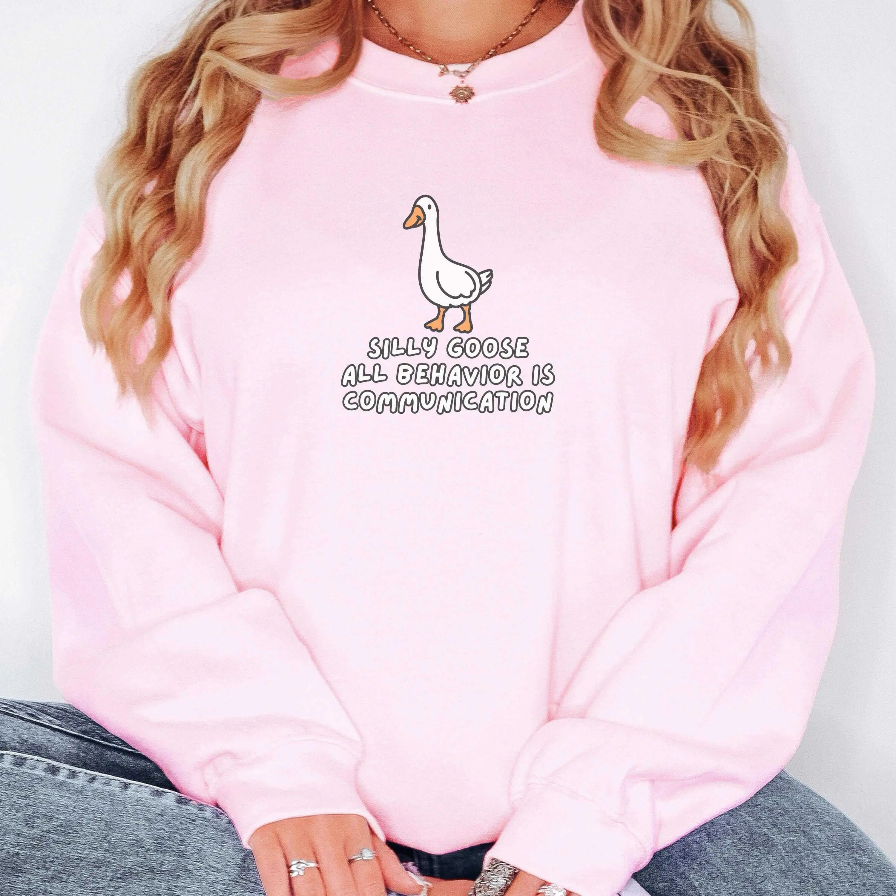 Aba Sweatshirt  T-shirt  Aba Therapy Aba shirt Aba Crewneck Behavior is Communication Sweatshirt Medium Womenswear