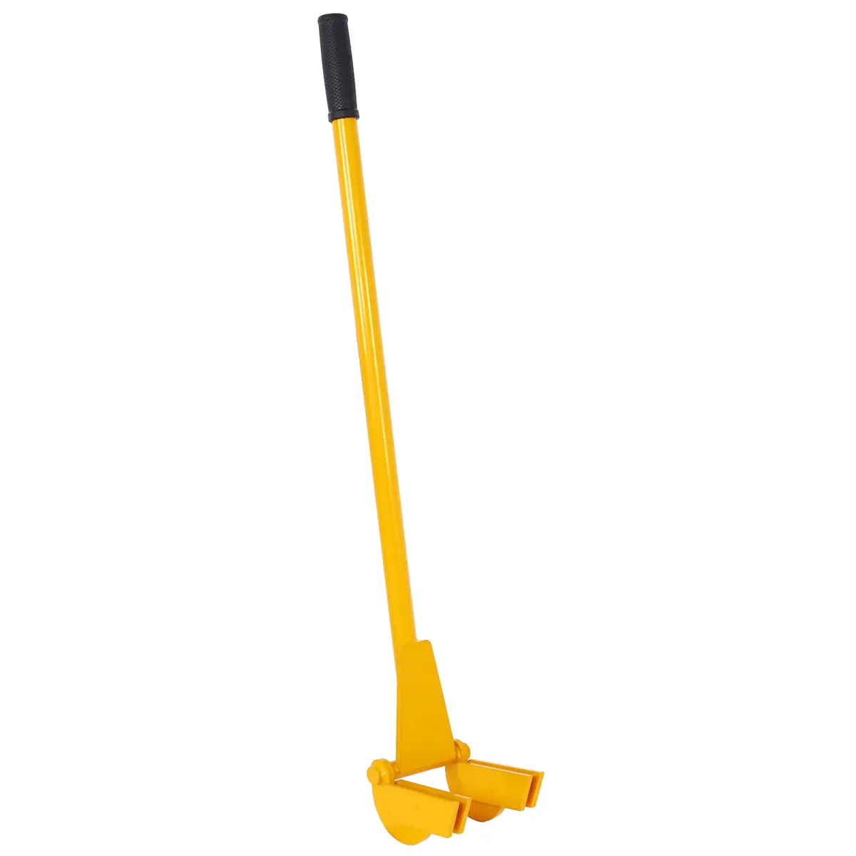 Heavy Duty Steel Pallet Buster Tool - 43-in Rubber Grip Handle, Articulating Pivot-Action Head, 3-5/8-in ID Deck Wrecker Pry Bar, Powdercoat Resist, Warehouse & Standard Use, Wood Boards Removal, Diy Projects