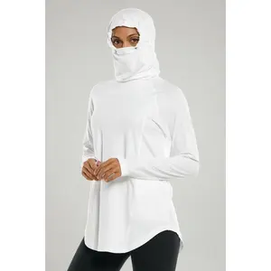 Women's LumaLeo Pullover Hoodie with Thumbholes | White