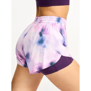 Flirty Flo Short Boyshort - Purple Swirl Print