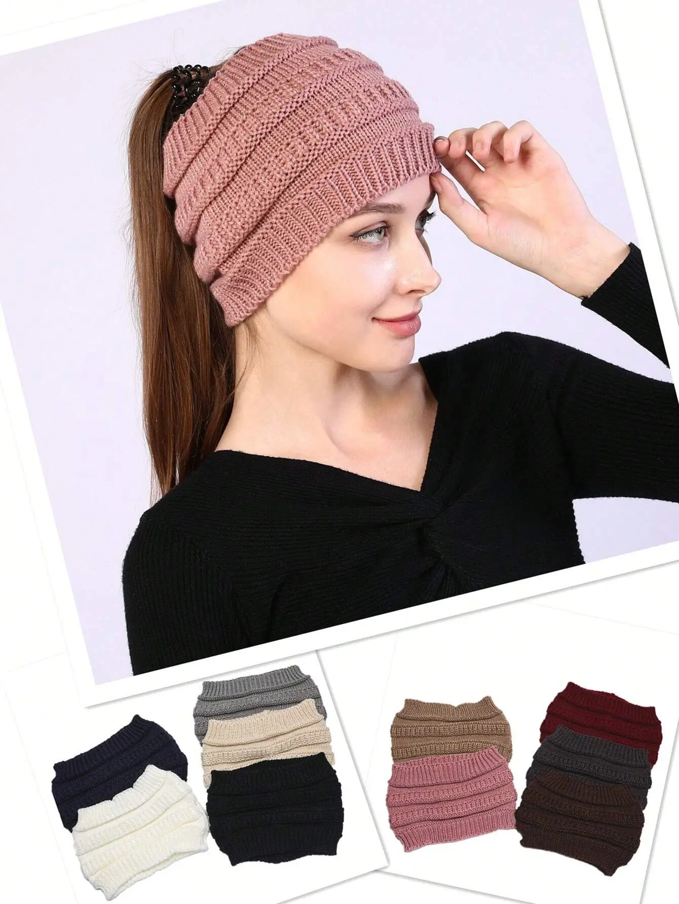Women’s Knitted Haiband,Wide Face Covering Headband, Winter Warm Protection,Casual Style & Winter Accessories