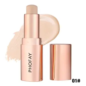 PHOFAY Matte Contour Stick - 4g Single Item Cosmetic Beauty Product, Smooth Blendable Formula, Weightless Face Makeup Base, Ideal for Oily Skin & Daily/Party Use (No Brush Needed)