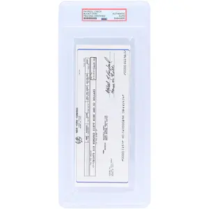 Bucky Dent New York Yankees Autographed Check from February 28, 1990 - PSA 84845890 - Fanatics Authentic Certified