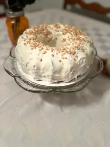 Brickle Cake Decadent Toffee Bit Filled Creamy Brown Sugar Frosting Gooey Luscious Delight Allergy Warning Contains Wheat Soy Eggs Milk US