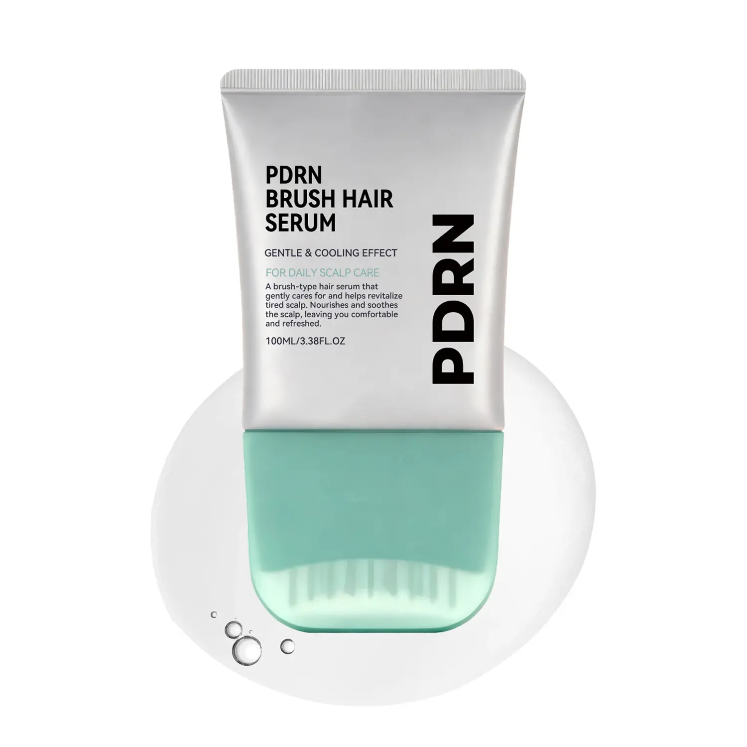 PDRN Reedle Shot Brush Hair Serum, Cooling & Refreshing Scalp Care with Caffeine & Spicule Complex, Lightweight Non-Greasy Hair & Scalp Serum, Daily Hair Growth Support for Women & Men, 3.38 Fl Oz (100ml)