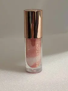 Makeup Revolution Festive Allure Ceramide Shimmer Lip Swirl Glitz Nude 0.15 fl oz