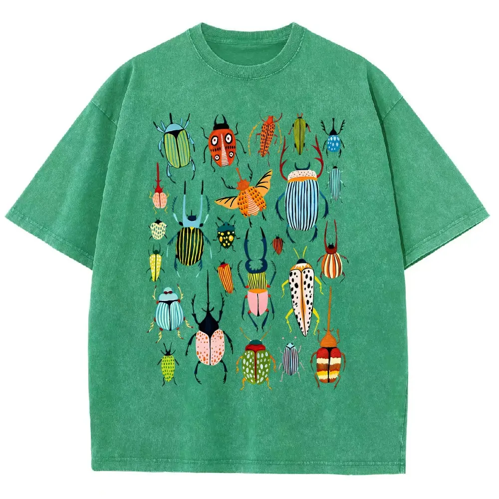 Cute Colorful Bug Beetle Entomologist Gift Vintage Tee 90s Graphic Tees Men's t Shirts Graphic Tee t Shirts Funny Graphic Tee Good Graphic Tees Men's Graphic Tees Streetwear Outfits Men Vacation Outfits Oversized Tshirt Men