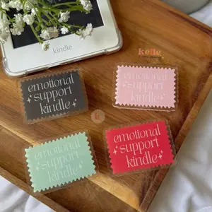 Emotional Support Kindle Phone Grip – Cute Book Lover Pop Socket – Reader Gift