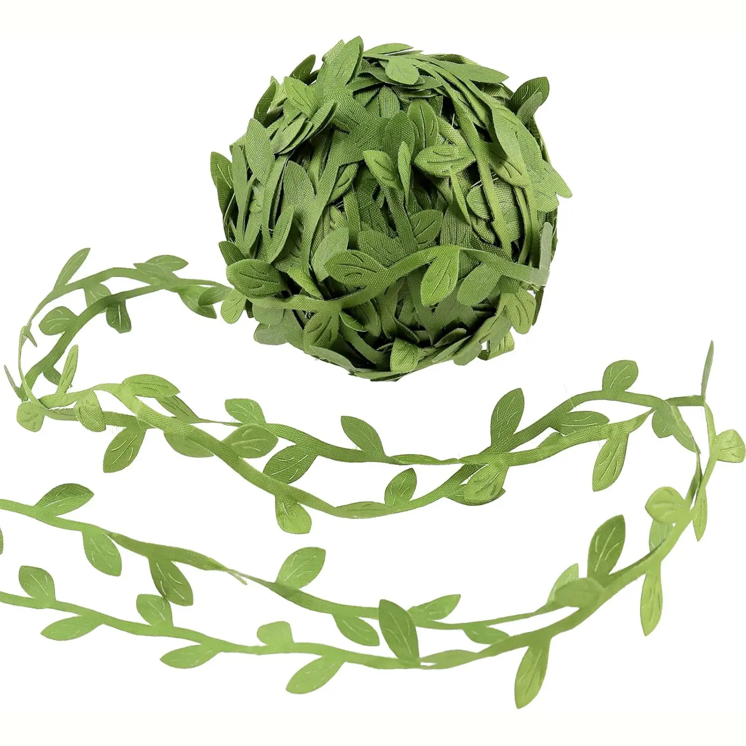 1 Roll Silky Leaf Ribbon, Artificial Vines Leaves String, Botanical Greenery, Faux Greenery Plants, DIY Crafts & Wedding Party Decoration, Home Wreaths & Jewelry Making Supplies, Decorative Fake Plant