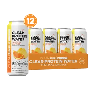 Clear Protein Water: Tropical Orange (16 Oz. | 12 Pack)