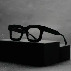BETSION Thick Square Acetate Glasses Frame Eyeglasses Men Women Retro Reading glasses 2846