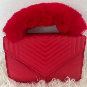 Klassy Red Faux Handbag