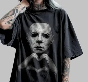 Michael Myers Heart Shirt, Horror Movie Tee, Halloween Gift, Spooky Season Shirt