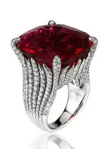 1 PC Classical Cubic Zirconia Solitaire Ring For Women For Wedding Engagement Anniversary Party Jewelry Valentine's Day Gift Jewelry Gifts