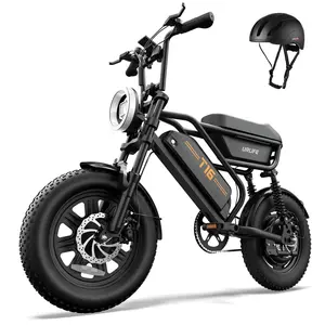 1000W Peak Motor Electric Bike for Adults/Teens 16" Fat Tire 48V 13AH Battery E-Bike 60 Miles Range Off-Road UL 2849 Certified