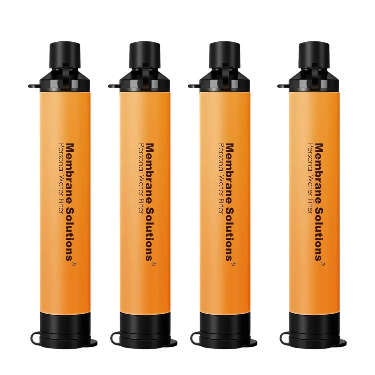 Membrane Solutions Portable Water Filter Straw, BPA-Free ABS Plastic Survival Purifier with 0.1 Micron Filtration for Camping, Hiking, Sports Water Bottle