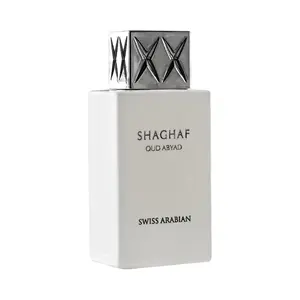 Swiss Arabian Shaghaf Oud Abyad Perfume – Unisex 2.5 oz EDP Spray – Long-Lasting Oriental Fragrance – Bold, Spicy, and Sophisticated Scent for Men and Women – Authentic Arabian Perfume from Dubai