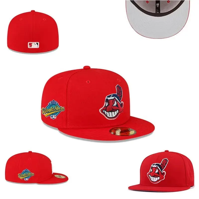 (hot 2026) Cleveland Indians Embroidery Baseball Era Hat 59FIFTY Flat edge Hat