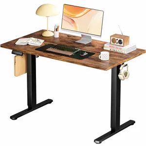 【Deal】Sweet Furniture Electric Height Adjustable Standing Desk with White Top & Frame - Ergonomic Computer Workstation, Adjustable Height gamer