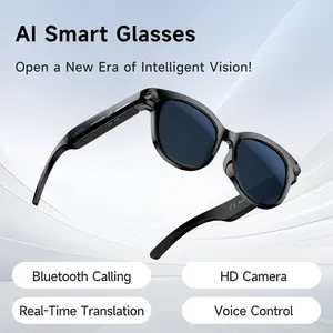 Ai Smart Glasses Sunglasses, 200w Camera, High Pixel, HD Clear Photos/videos, No Shake, Intelligent Voice Recognition, Translation
