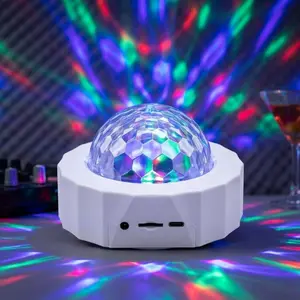 Portable Disco Ball Light with Music Sync, Color Changing, Wireless Control for Car Home Party Decoration, Mini Nightclub Atmosphere Lamp for Gift Christmas Birthday Celebration.