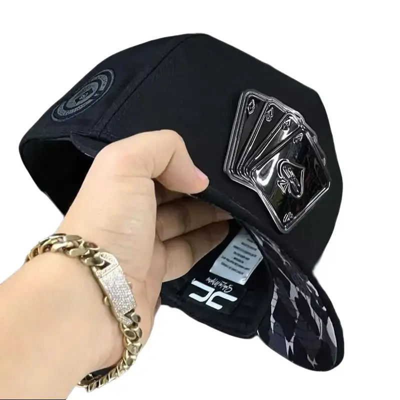 A Playing Card Unisex Baseball Cap, Adjustable Street Style Hat for Daily Wear, Cool Fashion Look