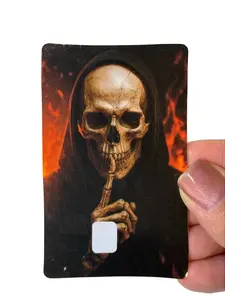 Dark Aesthetic Skeleton Debit Card Sticker Cover - Personalized Anime Horror Designs for DIY Scrapbooking, Stamping Projects, Debit Card Designs