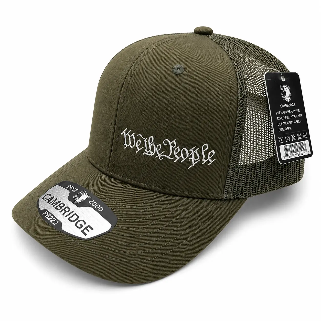 We The People Trucker Hat - Patriotic American Snapback Hat, Hats